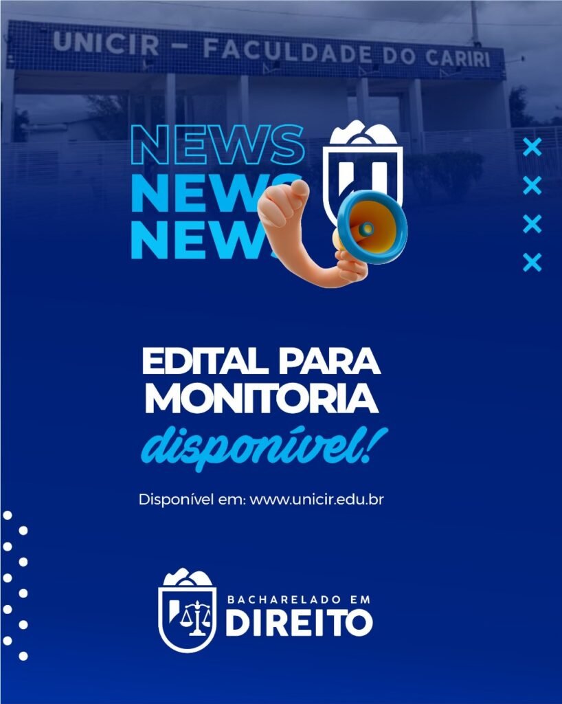 PROGRAMA DE MONITORIA - DIREITO - 2024.2