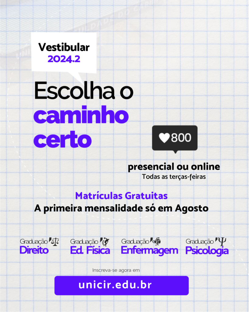 VESTIBULAR 2024.2 - Escolha o Caminho Certo! 🚀