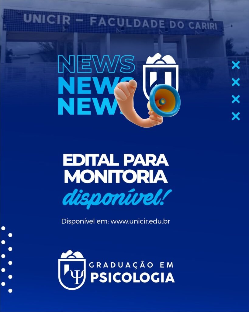 PROGRAMA DE MONITORIA - PSICOLOGIA - 2024.2