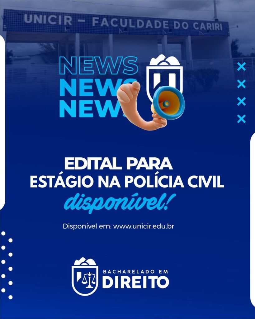 🚨 ESTÁGIO NA POLÍCIA CIVIL – INSCRIÇÕES ABERTAS 🚔📚